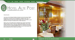 Desktop Screenshot of hotel-altepost.de