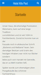 Mobile Screenshot of hotel-altepost.de